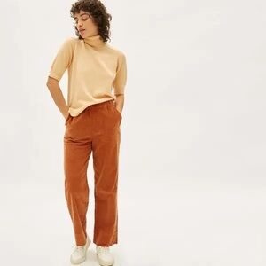 Everlane Women's Wide Leg Pants in Rust